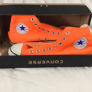 Men’s Converse Hi Top (Neon Orange)